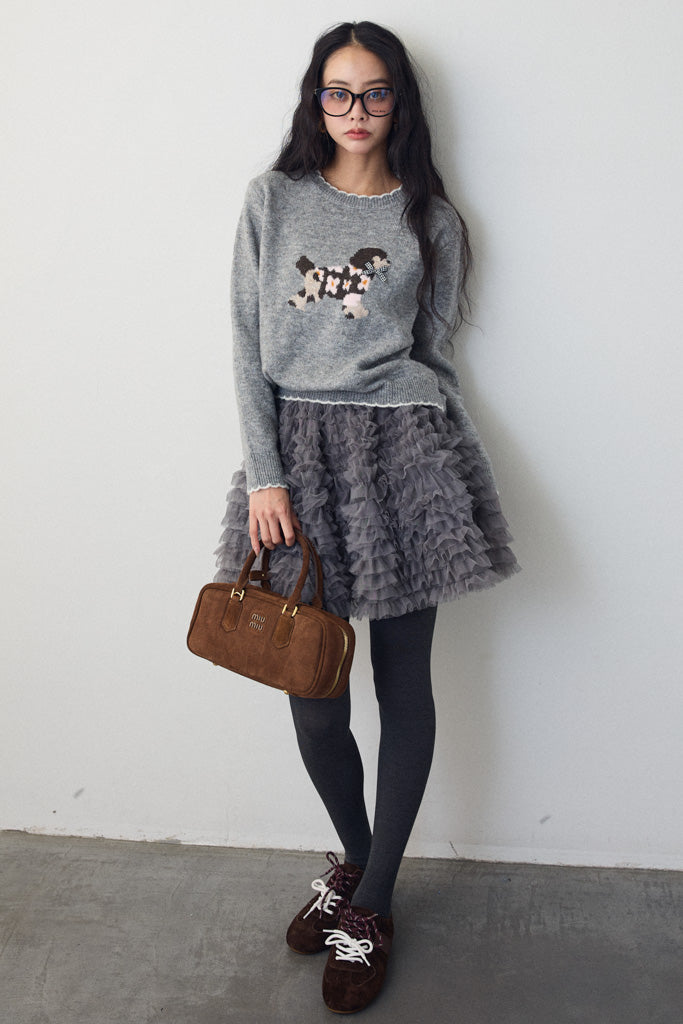 [予約]ホイップチュールミニ丈スカート