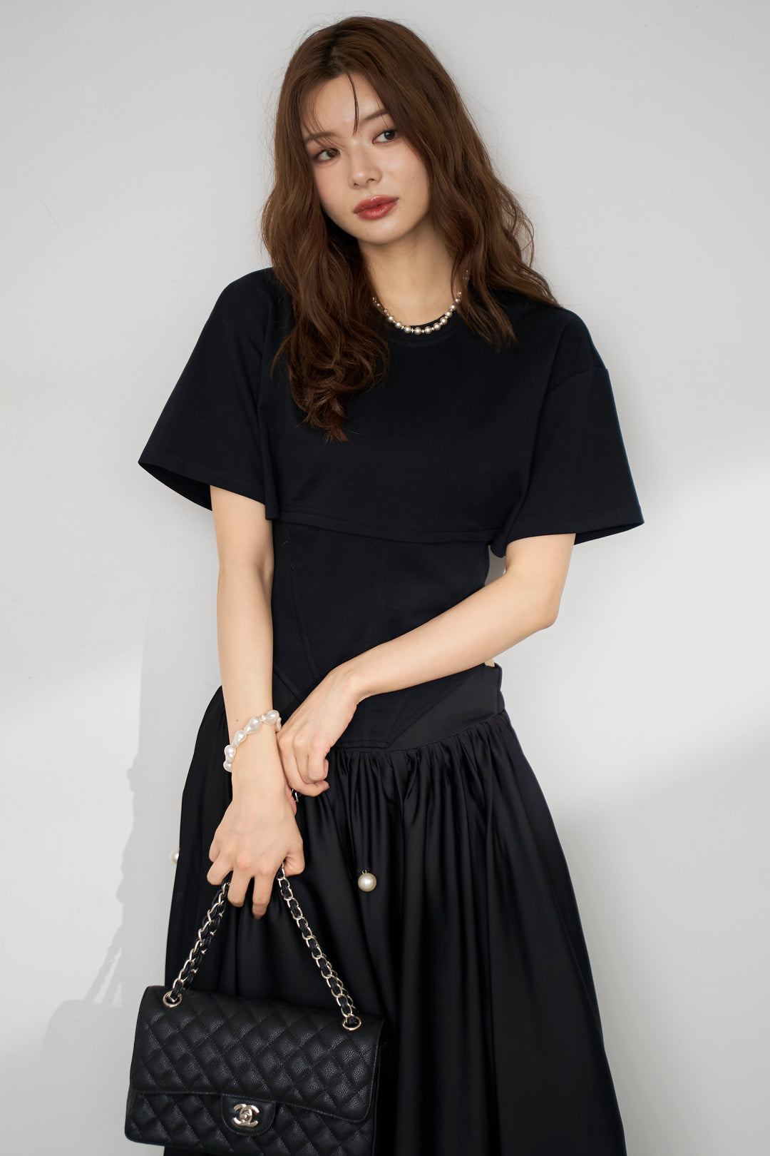 [予約]バックレースアップTシャツ