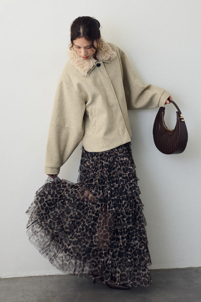 [予約]プードル襟2wayコート