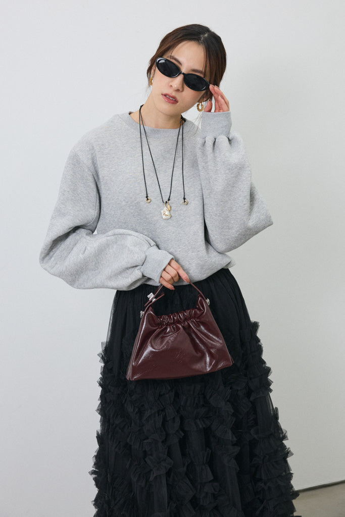 [予約]裏起毛バルーンスリーブプルオーバー