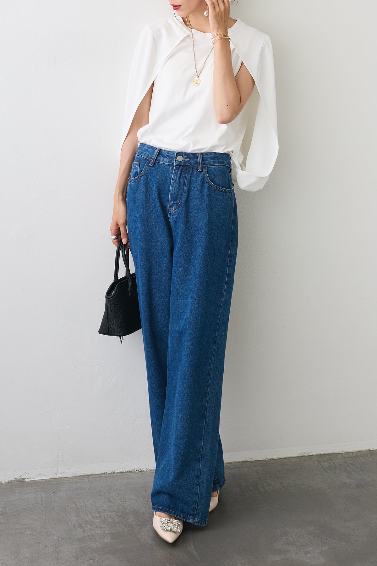 Frene バックリボンデザインデニムパンツ 予約]バックリボンデザインデニムパンツ – Frene