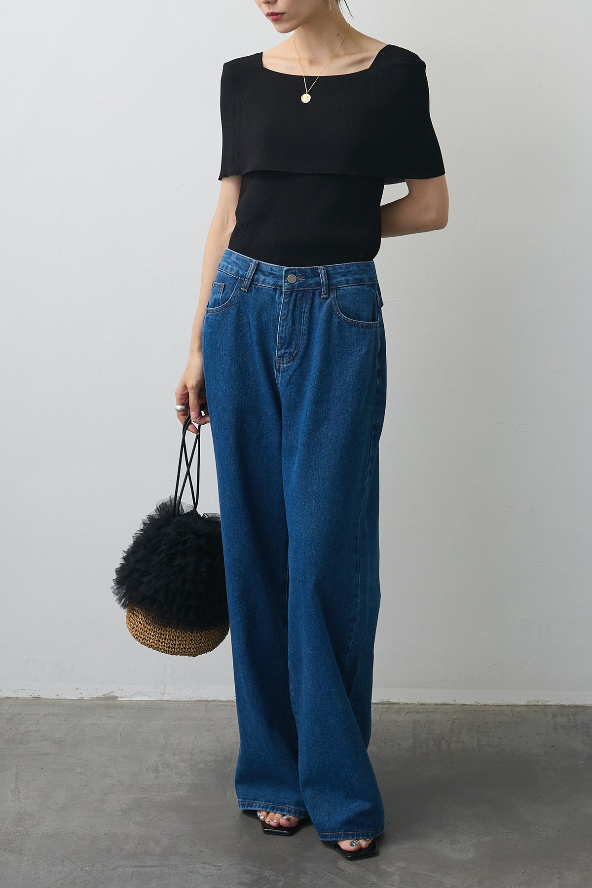 Frene バックリボンデザインデニムパンツ 予約]バックリボンデザインデニムパンツ – Frene