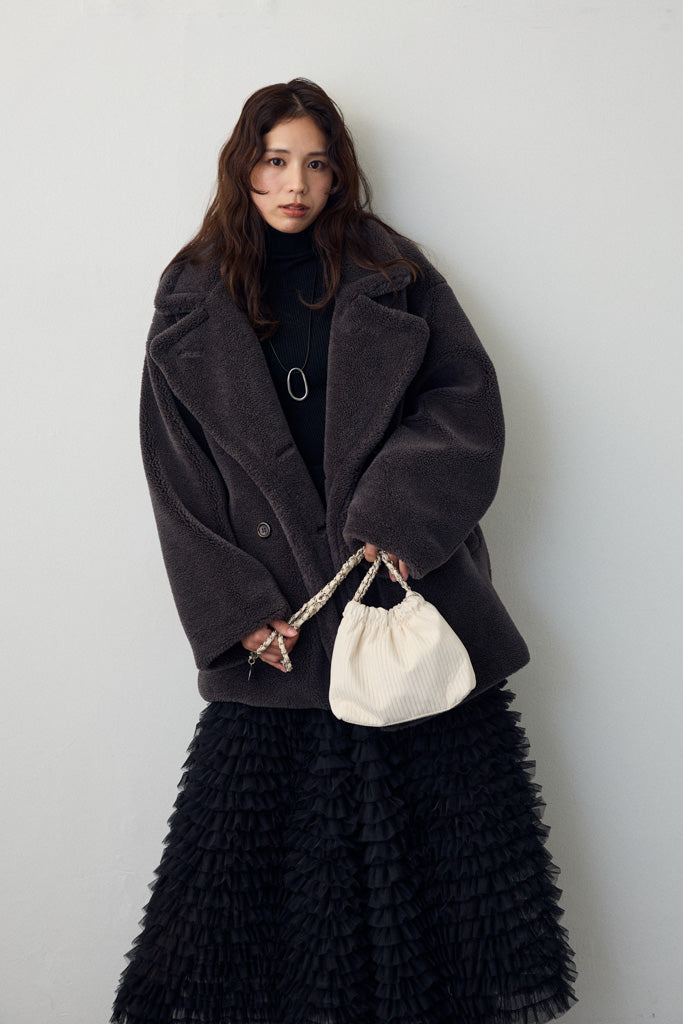 [予約]テディボアミディ丈コート