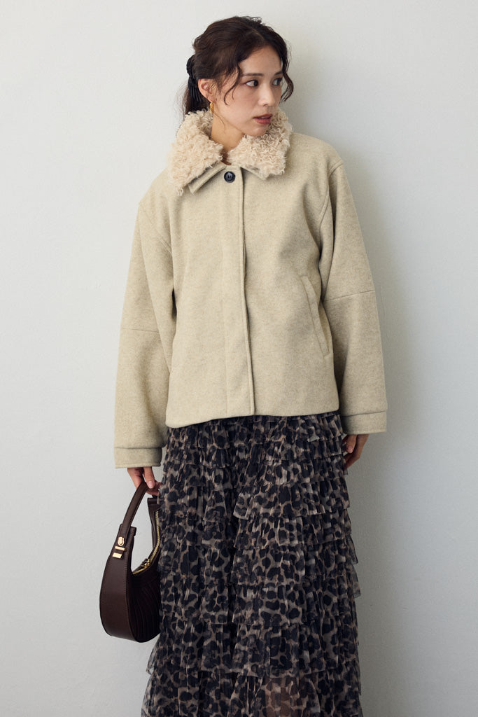 [予約]プードル襟2wayコート