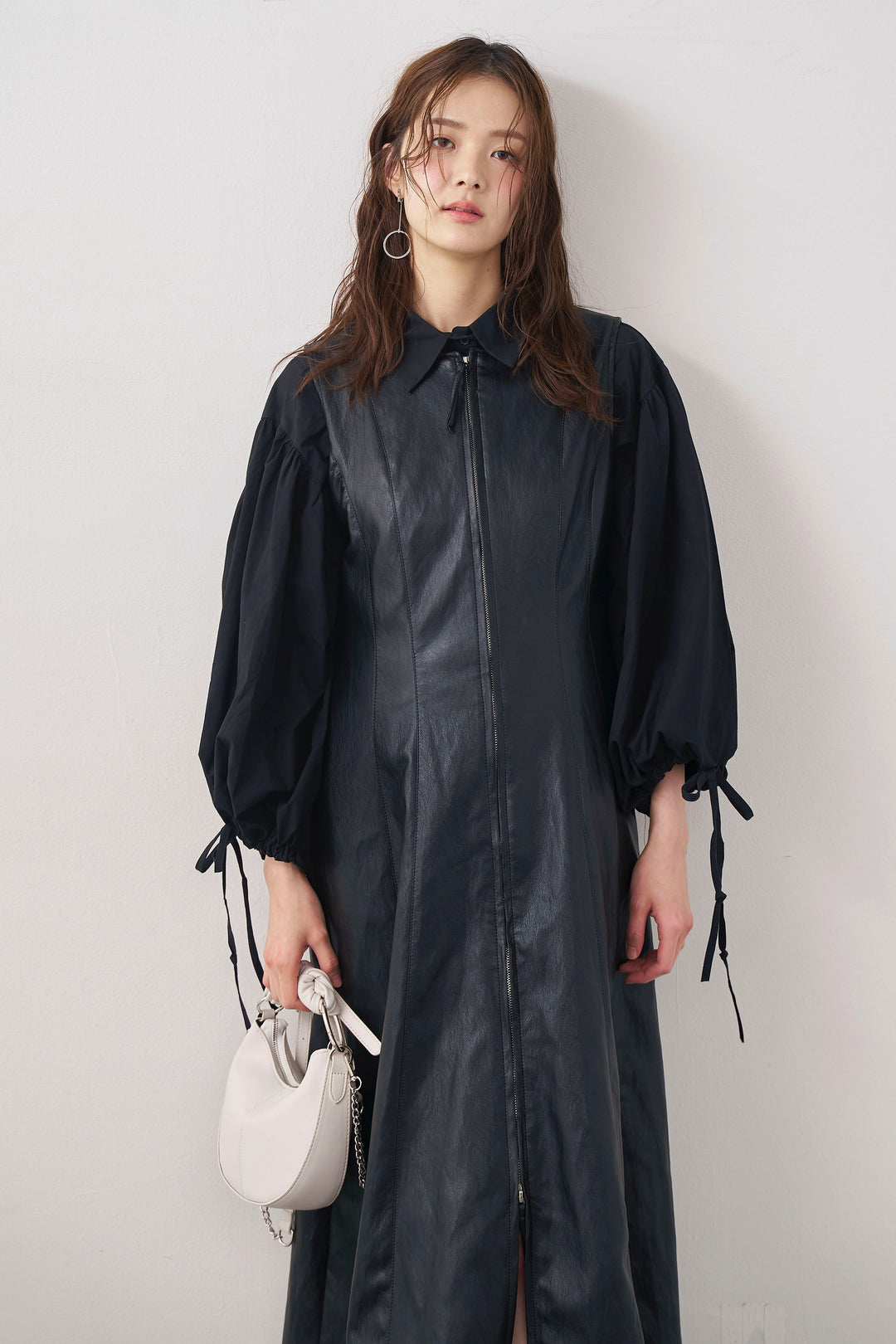 [予約]ワイドスリーブドロストクロップドシャツ