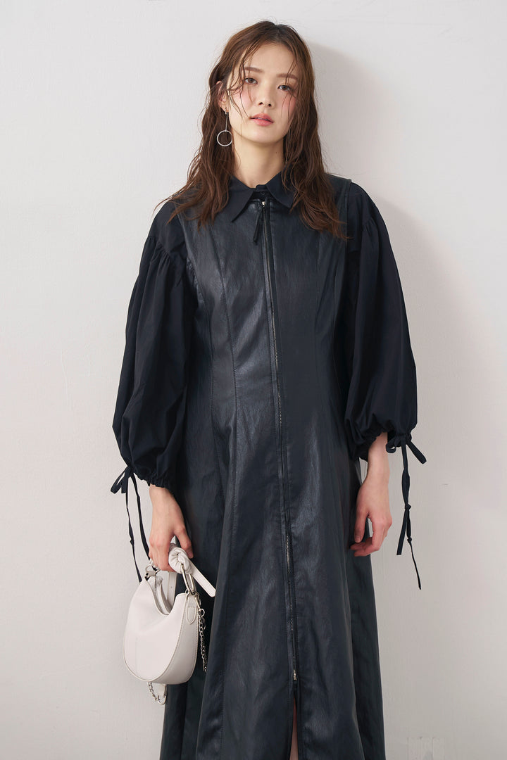 [予約]ワイドスリーブドロストクロップドシャツ