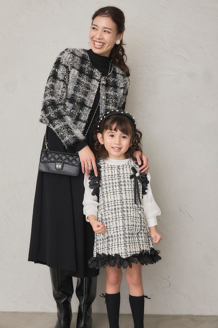 [予約]フリルツイードワンピセット