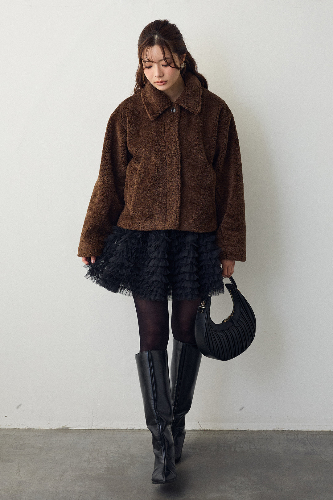 [予約]ボアコクーンスリーブジャケット