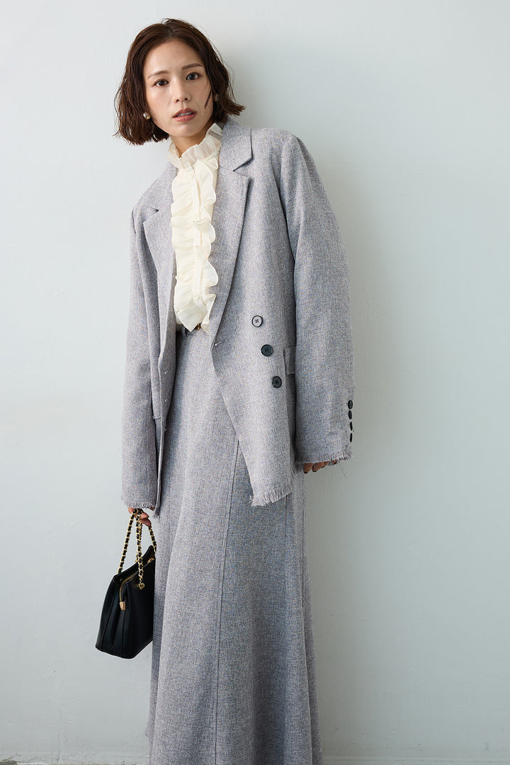 [予約]スラブネップツイードフリンジテーラージャケット