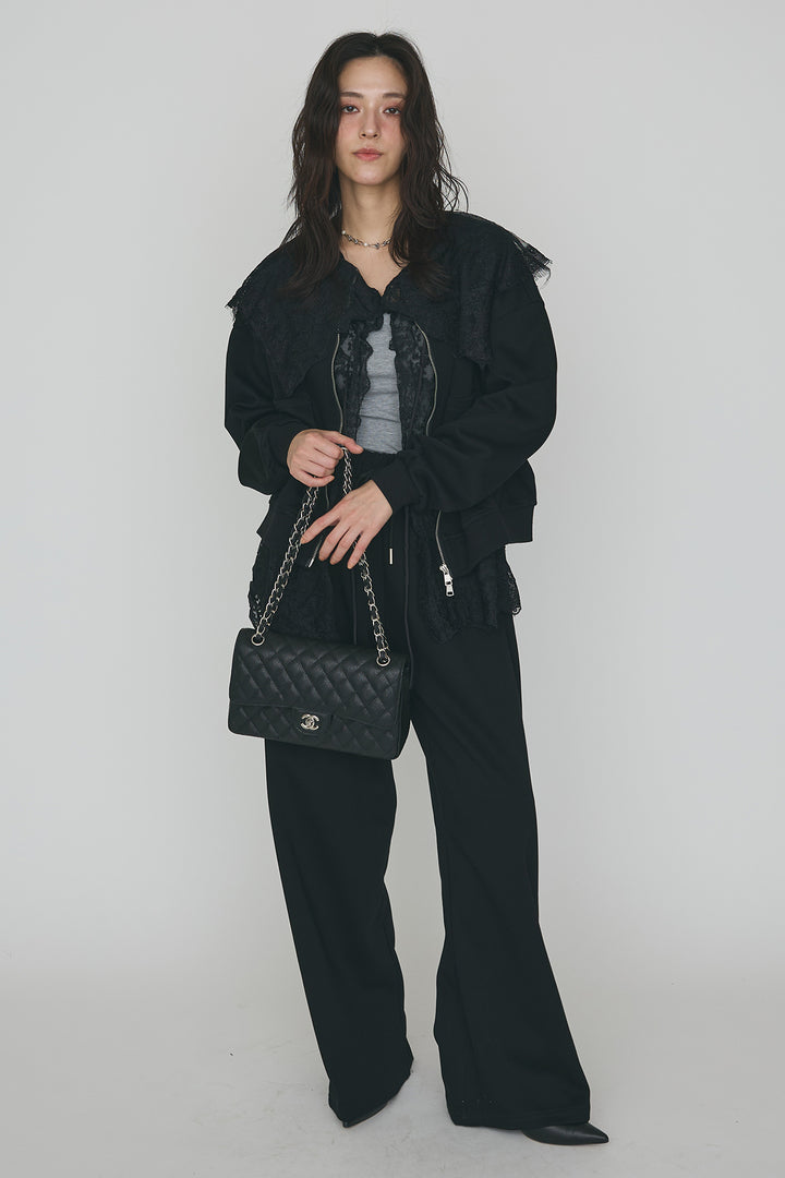 [予約]総レースカラーベストセットスウェットパンツセットアップ