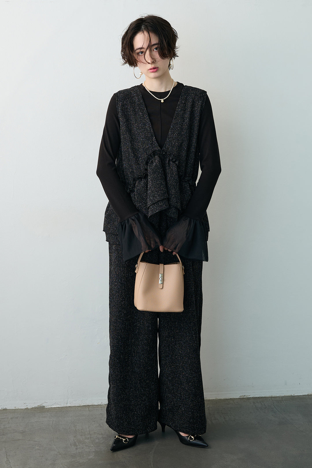 [予約]サマーツイードマルチウェイロンパース