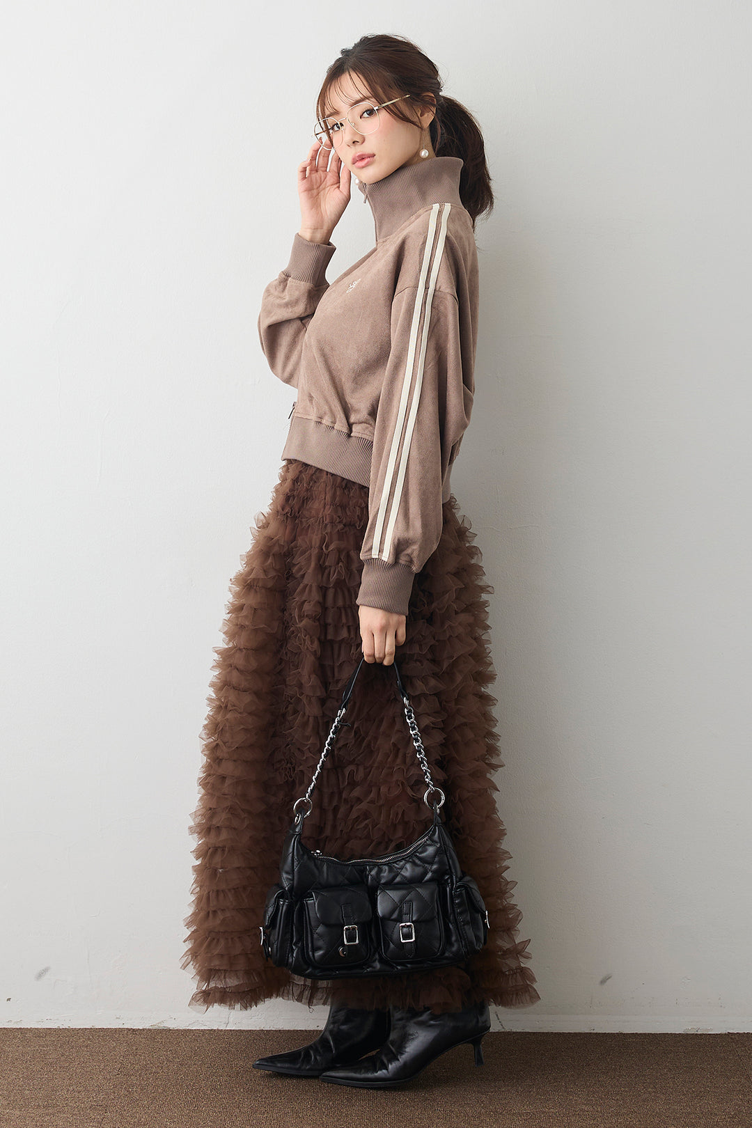 [予約]ホイップチュールティアードスカート