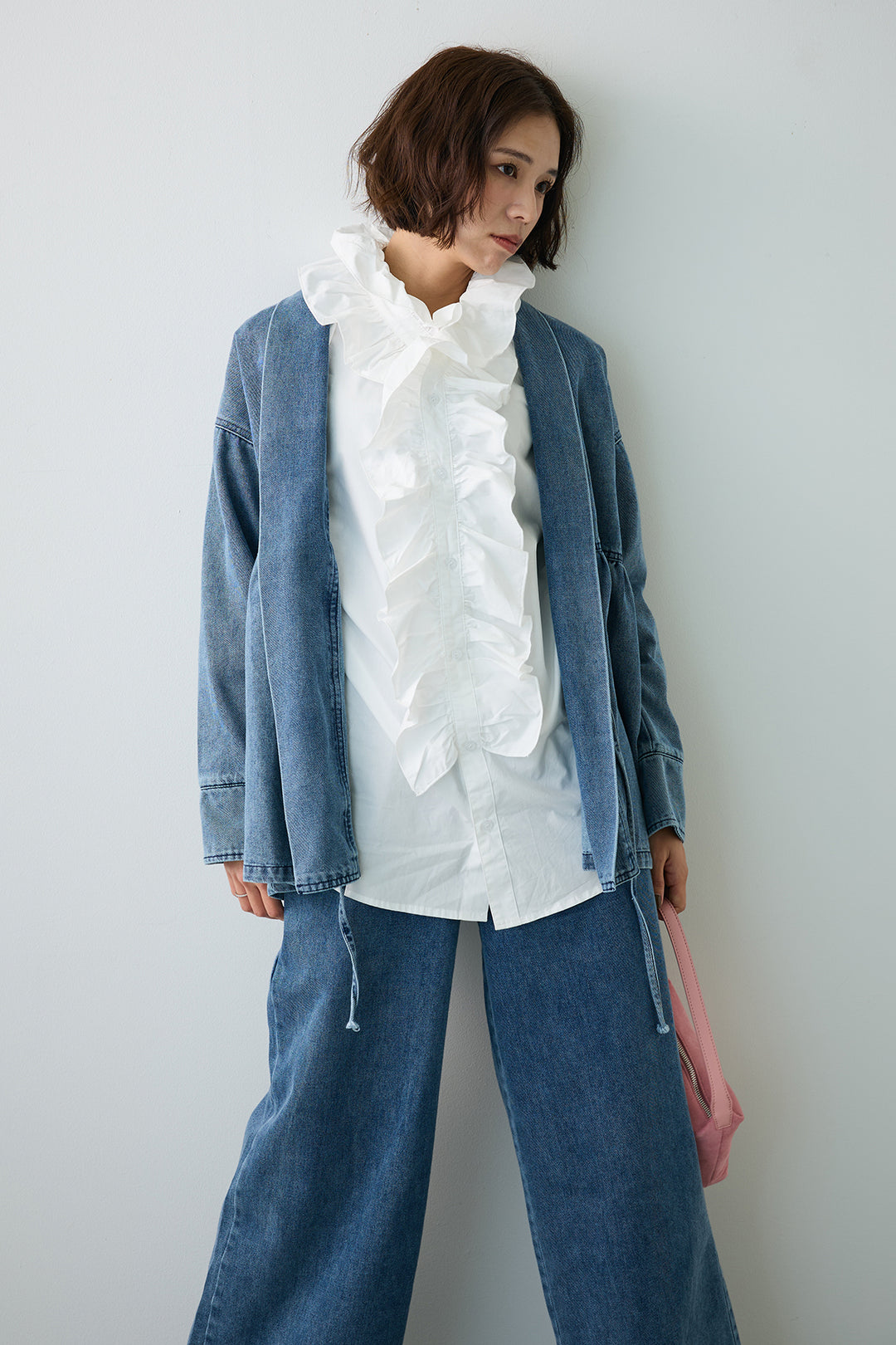 [予約]ブルームカラーフリルブラウス