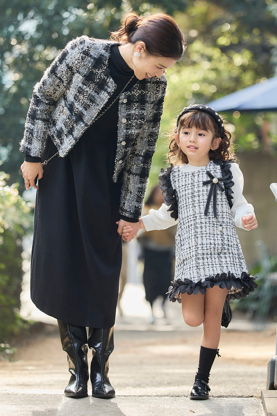 [予約]フリルツイードワンピセット