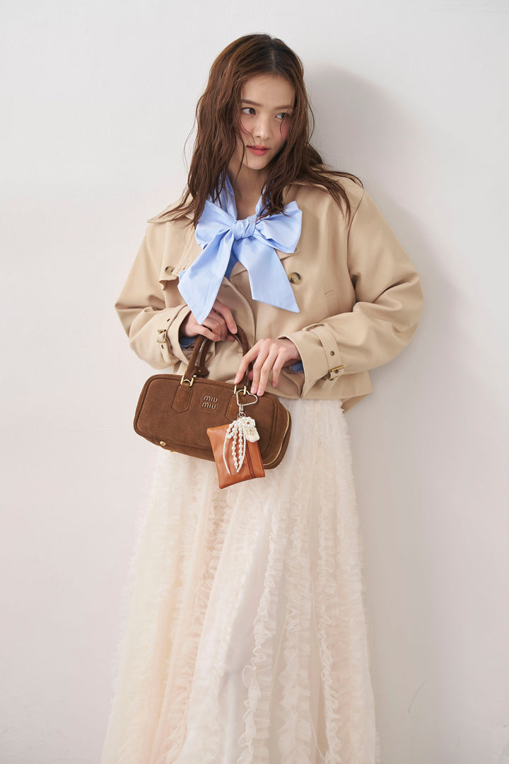 [予約]BIGリボン綿ブラウス