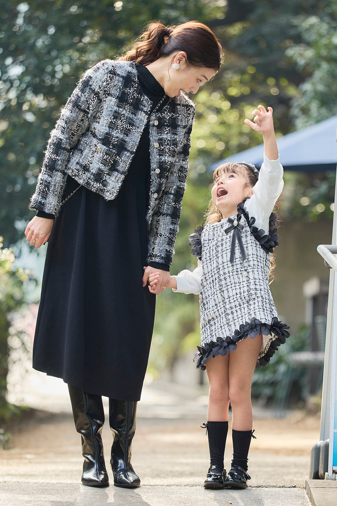 [予約]フリルツイードワンピセット