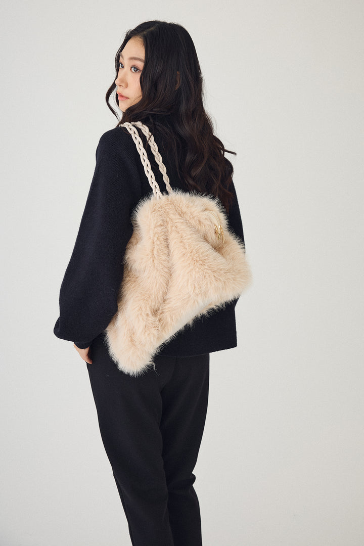 [予約/SET]ポロ襟ペプラムニットプルオーバー+センターシームランダムパールパンツ(2set)