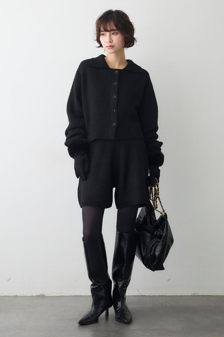 [予約]メランジニットショートパンツ