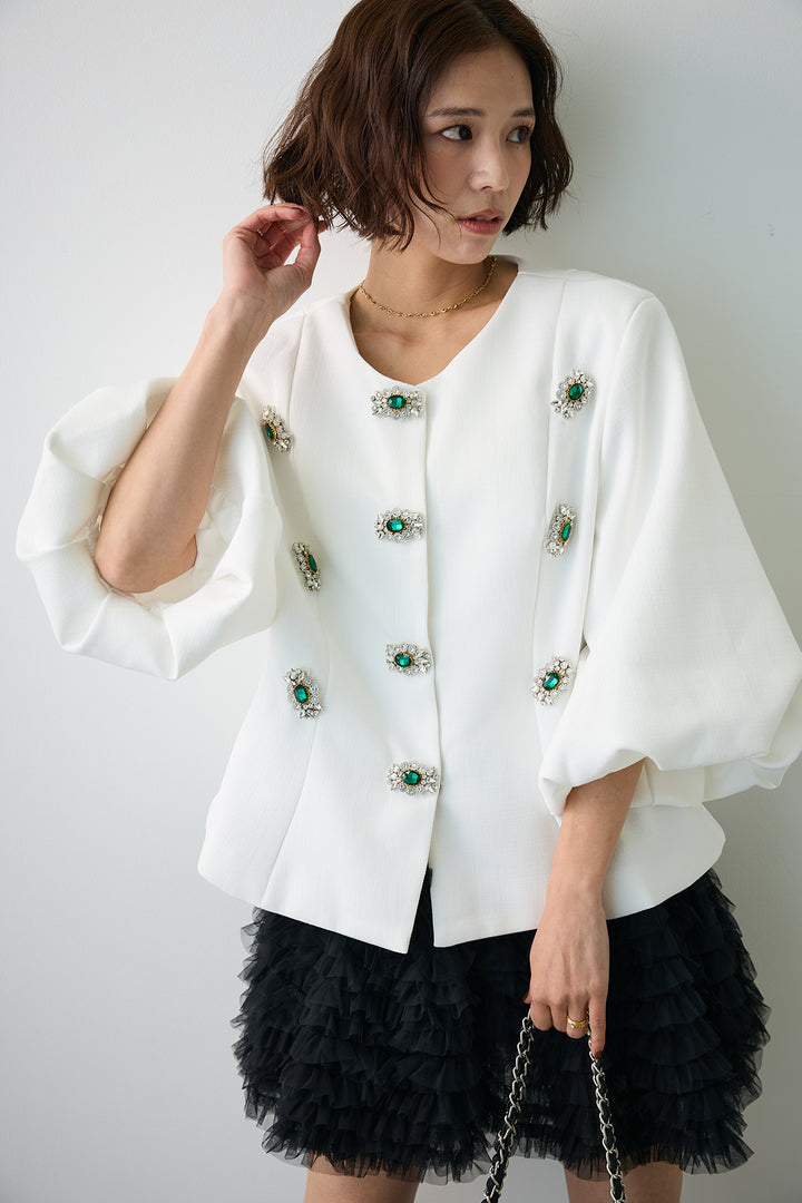 [予約]クラシカルビジュー美ラインジャケット