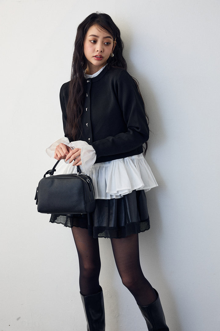 [予約]メタルボタンベーシックカーデ