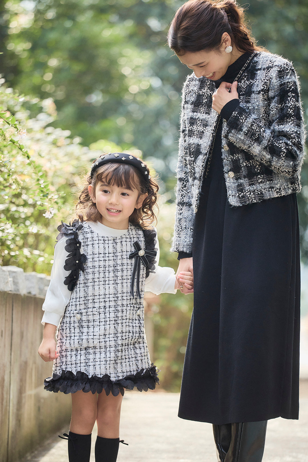 [予約]フリルツイードワンピセット