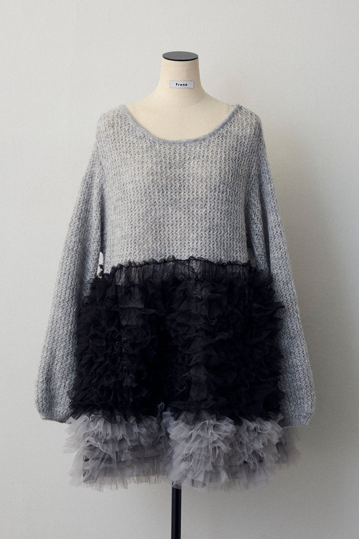 [予約]ホイップチュールドッキングニットワンピ