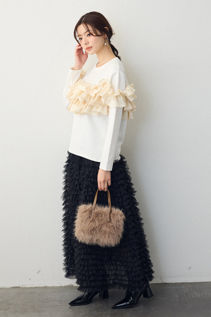 [予約]マルチウェイフリルプルオーバー