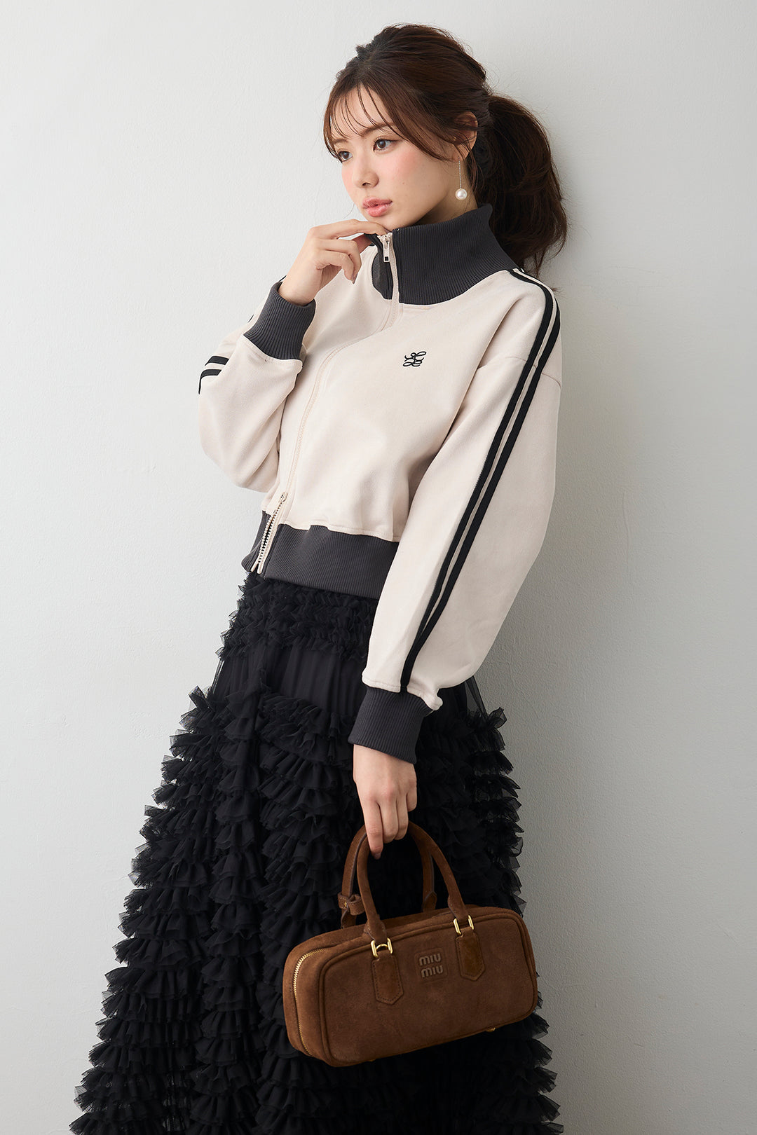 [予約]スエードポンチトラックジャケット