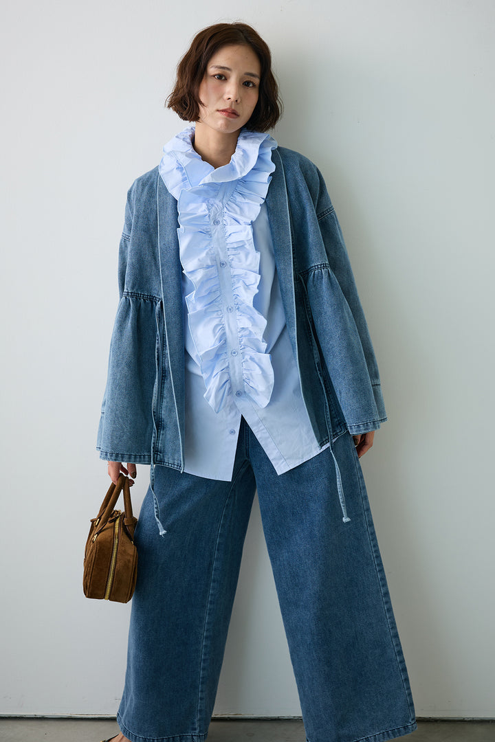 [予約]ブルームカラーフリルブラウス