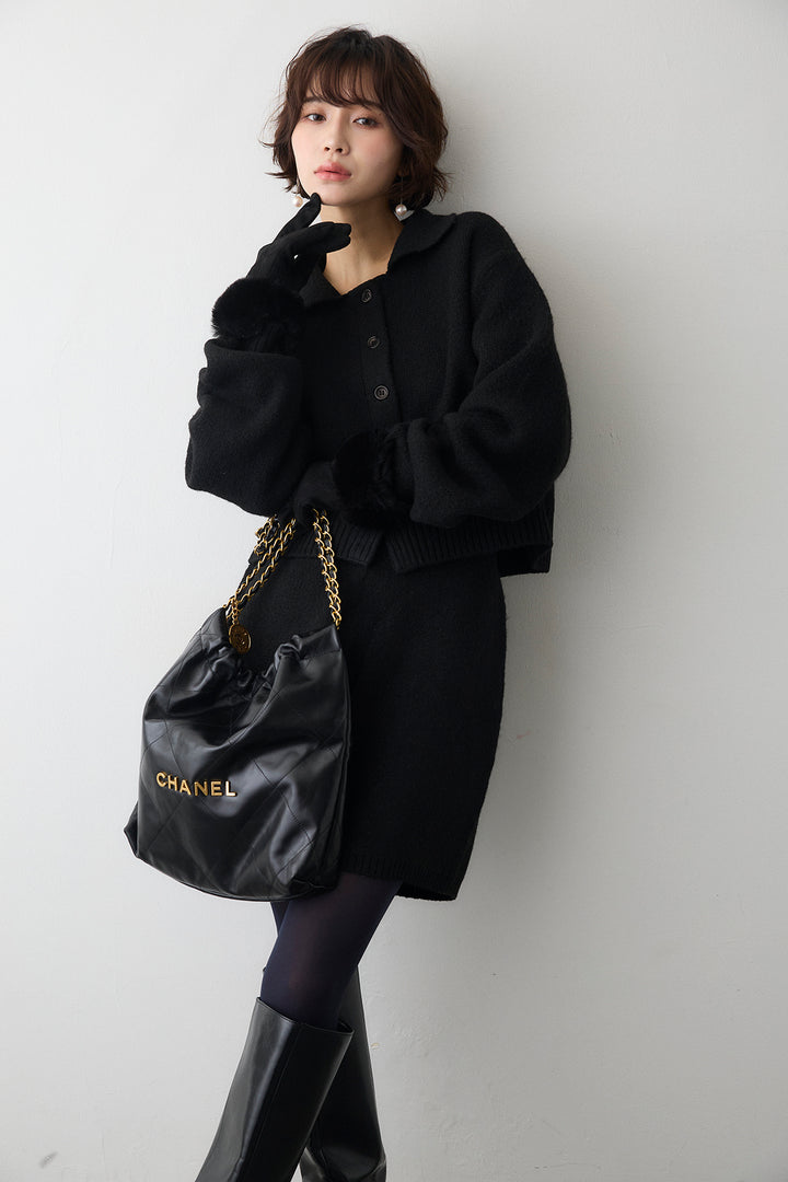 [予約]メランジニットショートパンツ