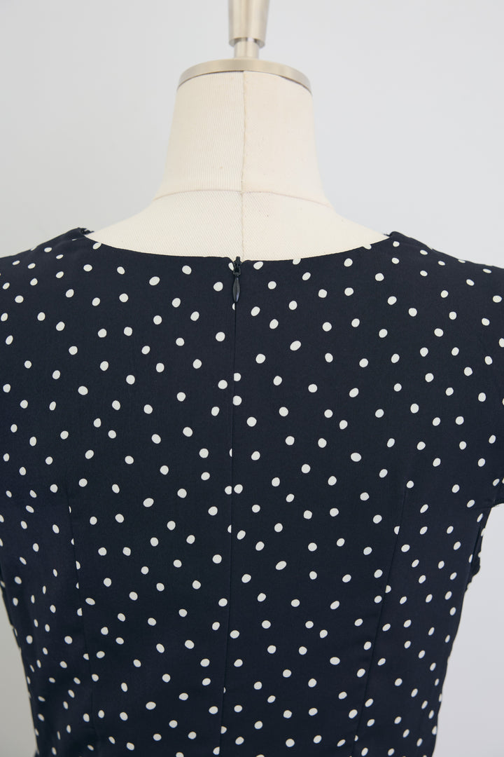 [予約]フロントカットドット美シルエットワンピ