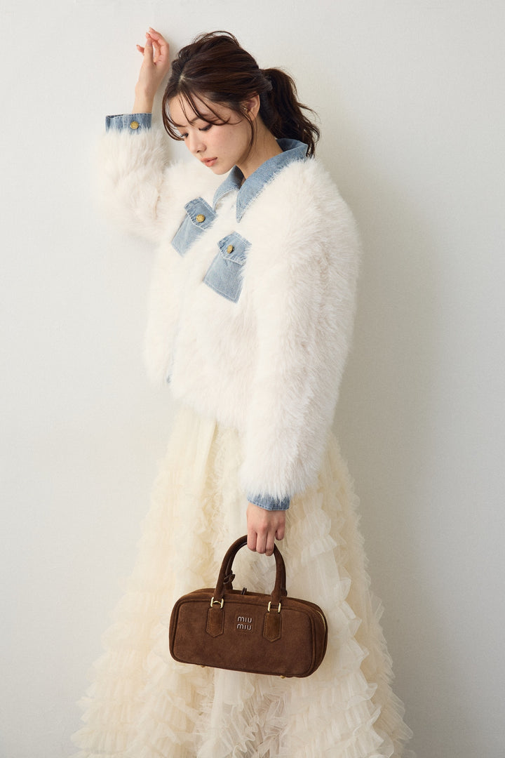 [予約]デニムシャツドッキングファージャケット