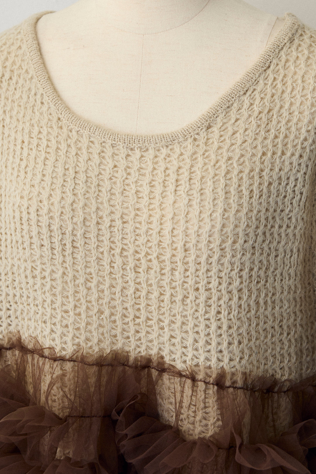 [予約]ホイップチュールドッキングニットワンピ