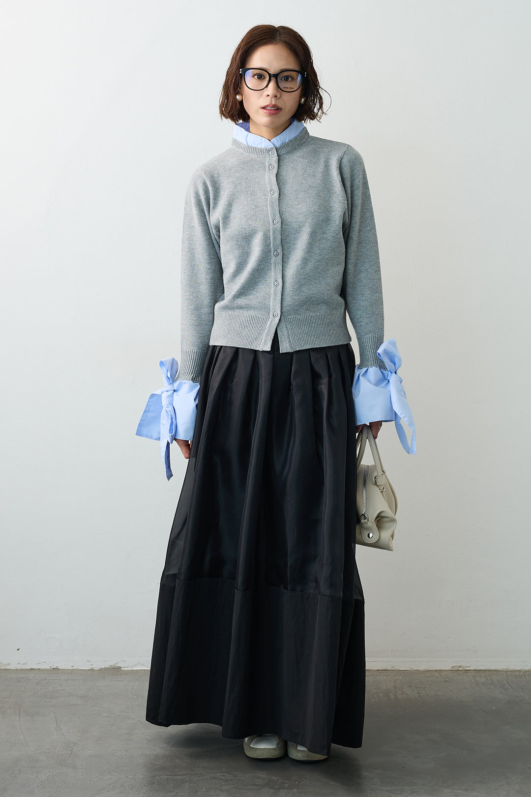 [予約]オーガンジー×タフタコクーンスカート