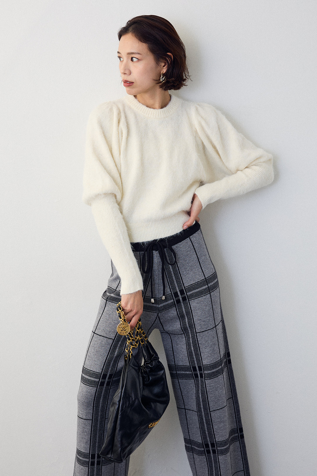 [予約]モヘアパフスリーブプルオーバー