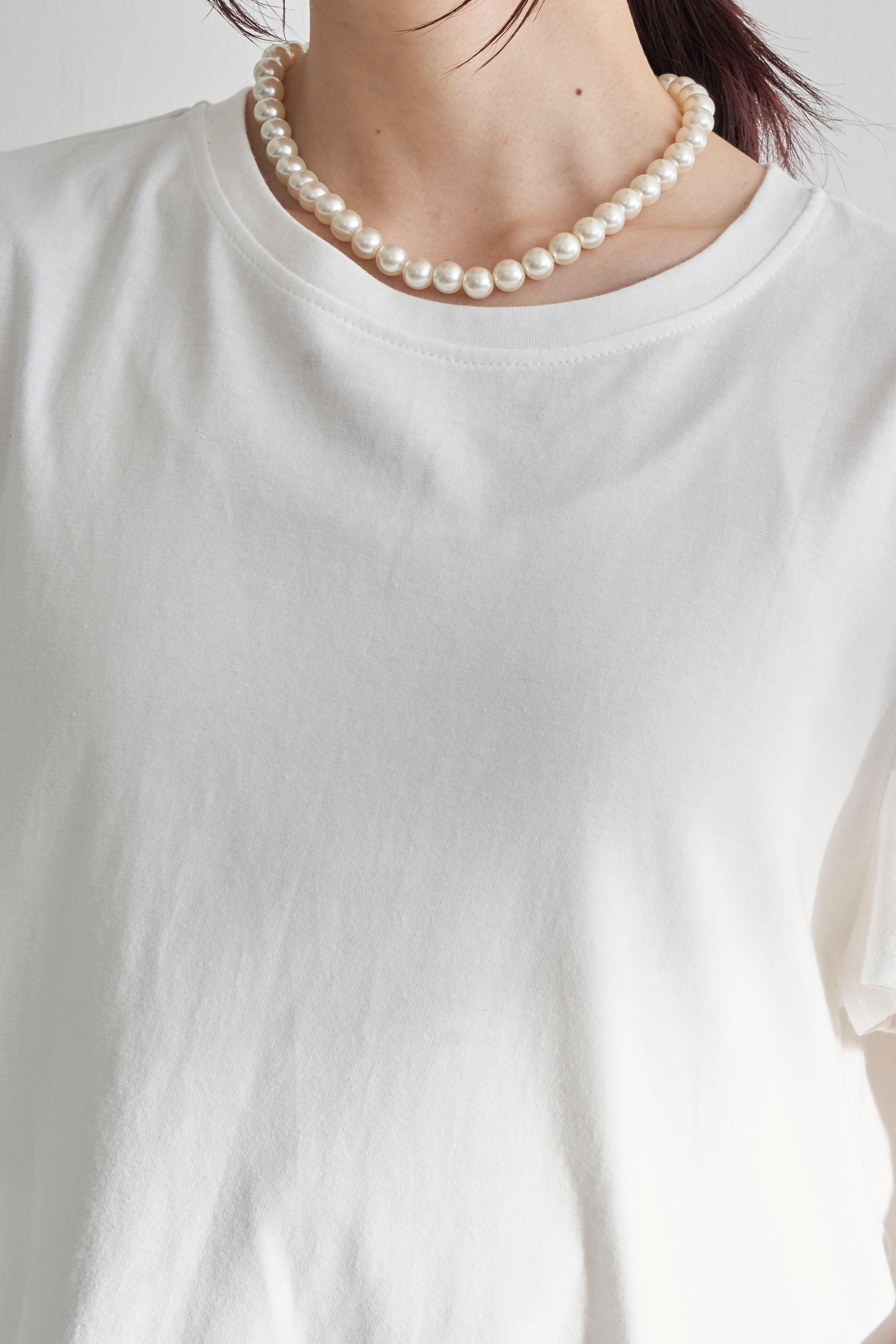 予約]チュールヘムドッキングTシャツ – Frene