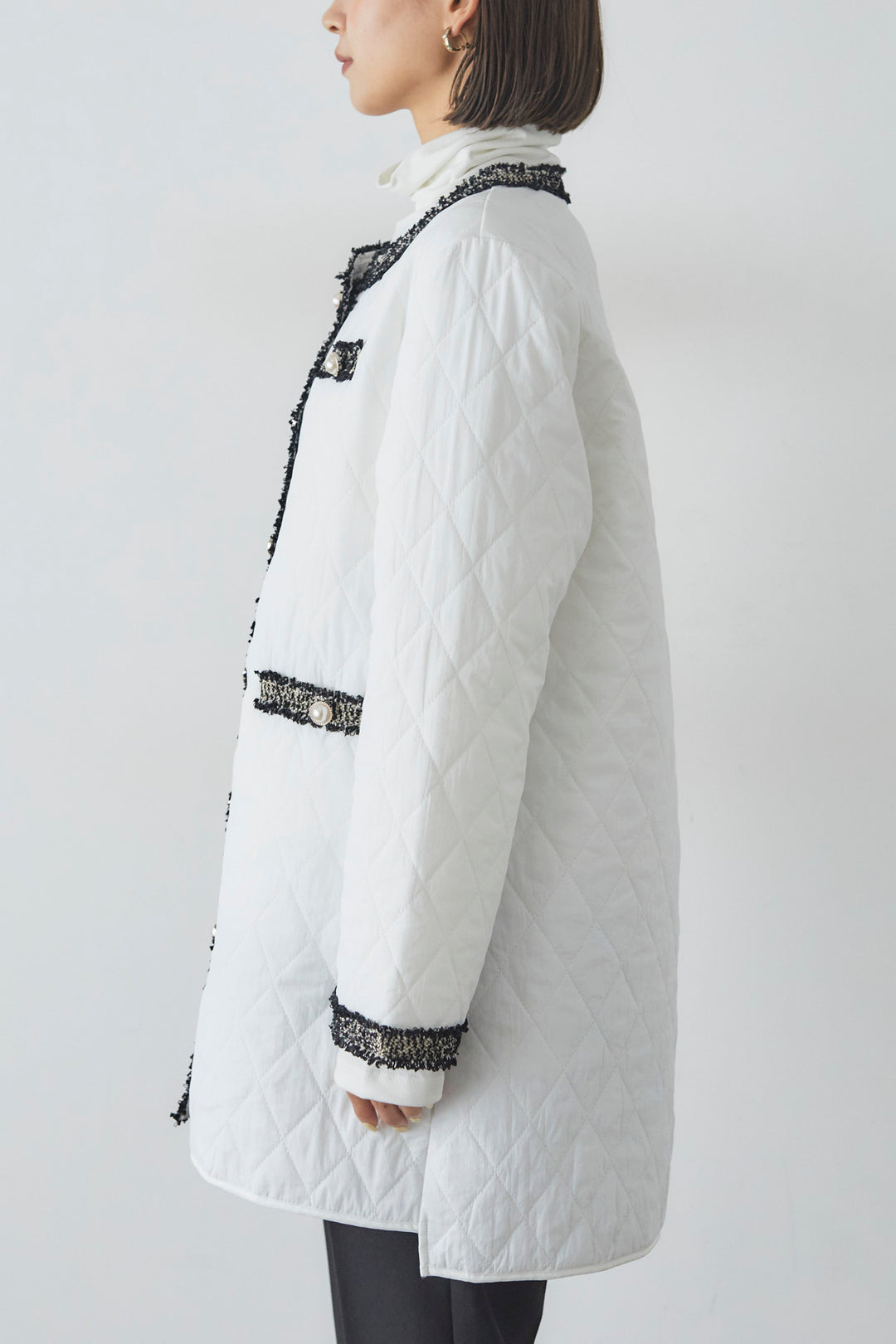 [予約]クラシックデザインキルティングジャケット