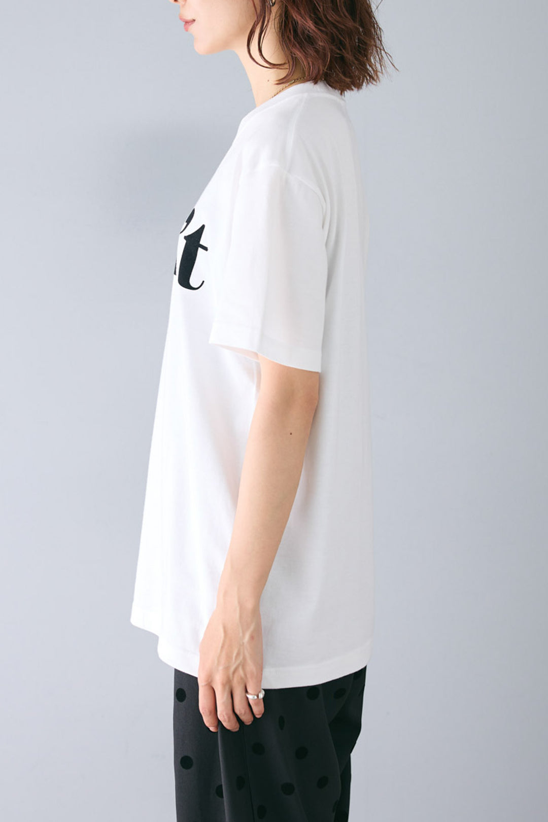 [予約/SET]フロッキーロゴTシャツ+ウエストデザインドットパンツ(2set)