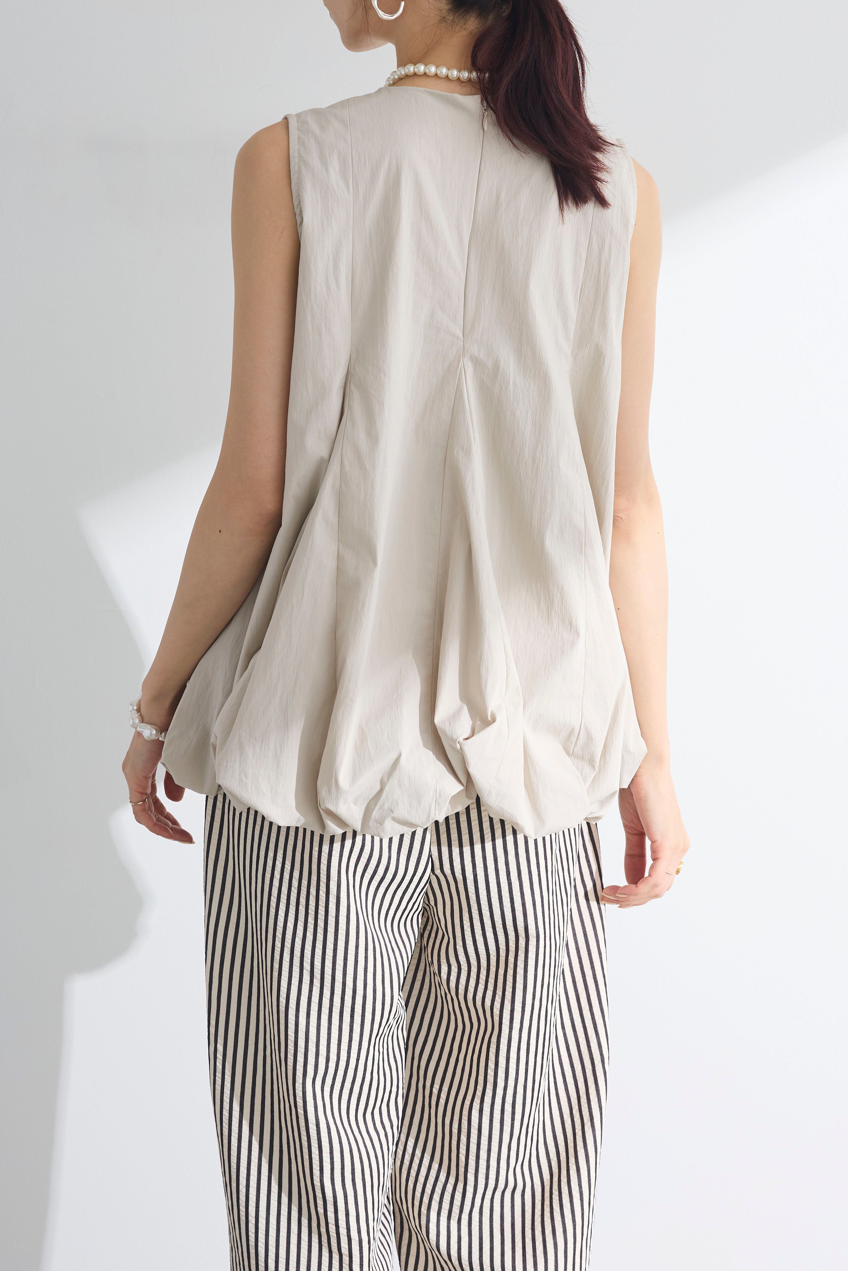 PLEATS PLEASE バルーンスリーブ　メッシュチュニック PLEATS PLEASE バルーンスリーブ メッシュチュニック