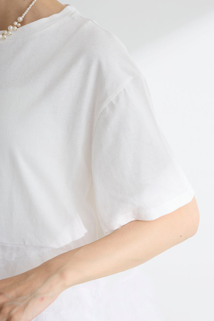 [予約]ホイップチュールティアードTシャツ