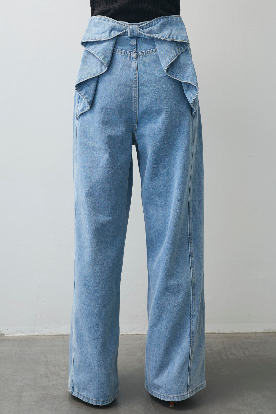 [予約]バックリボンデザインデニムパンツ