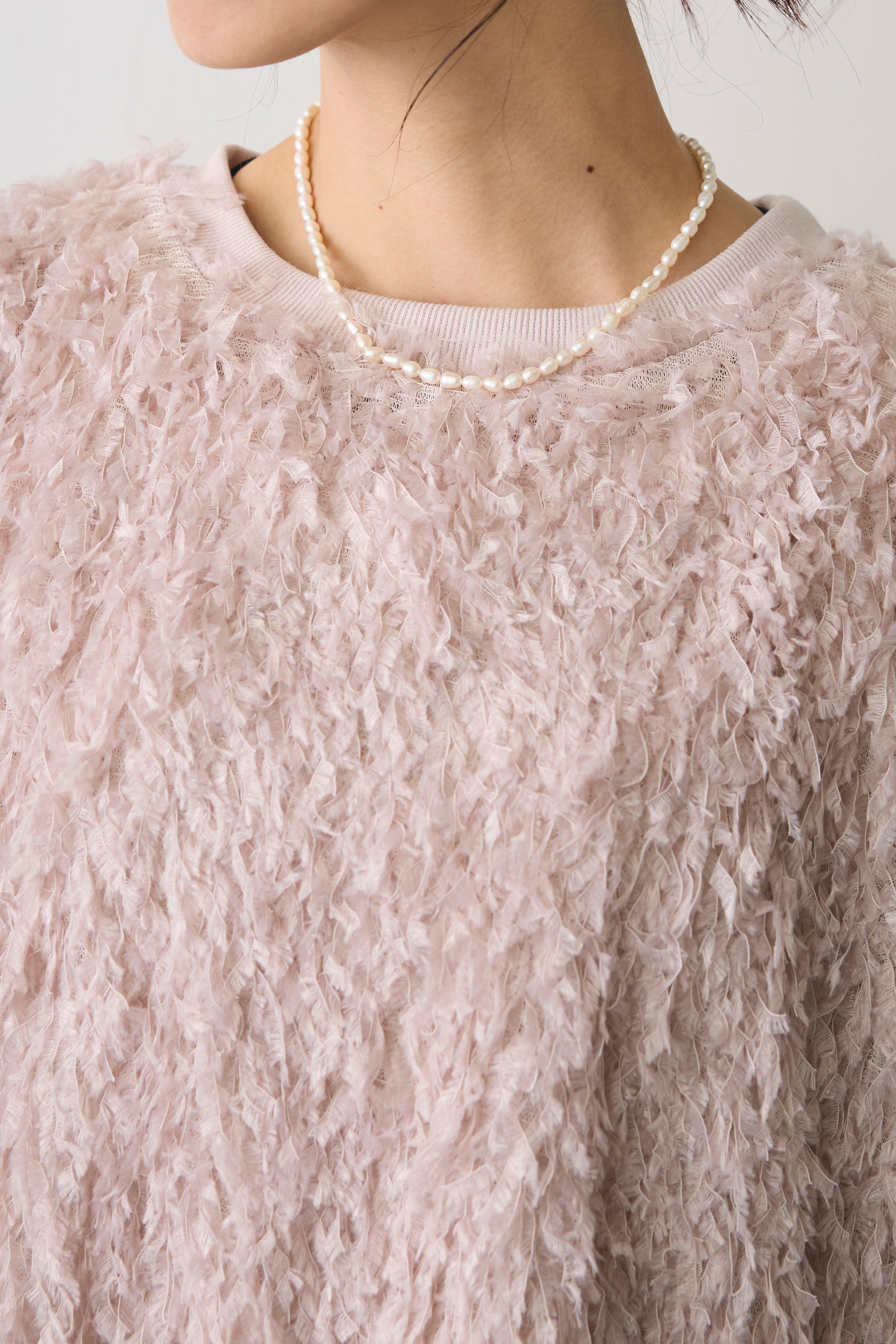 予約]シャギーフレンチスリーブトップス – Frene