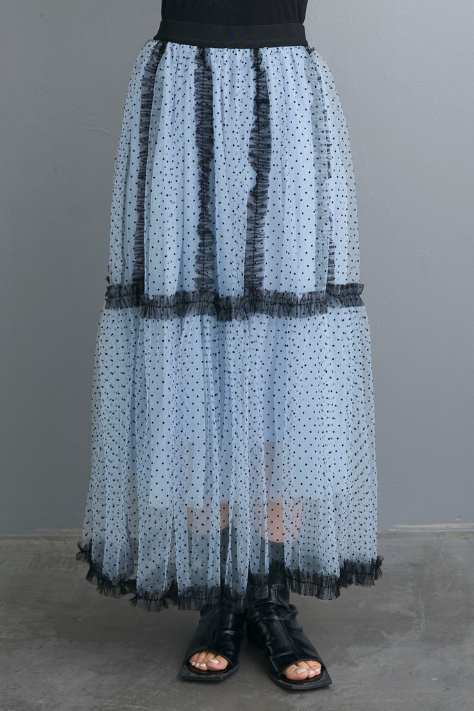 【美品】ドットチュールフリルスカート 20250814frene-0484_1024x1024.