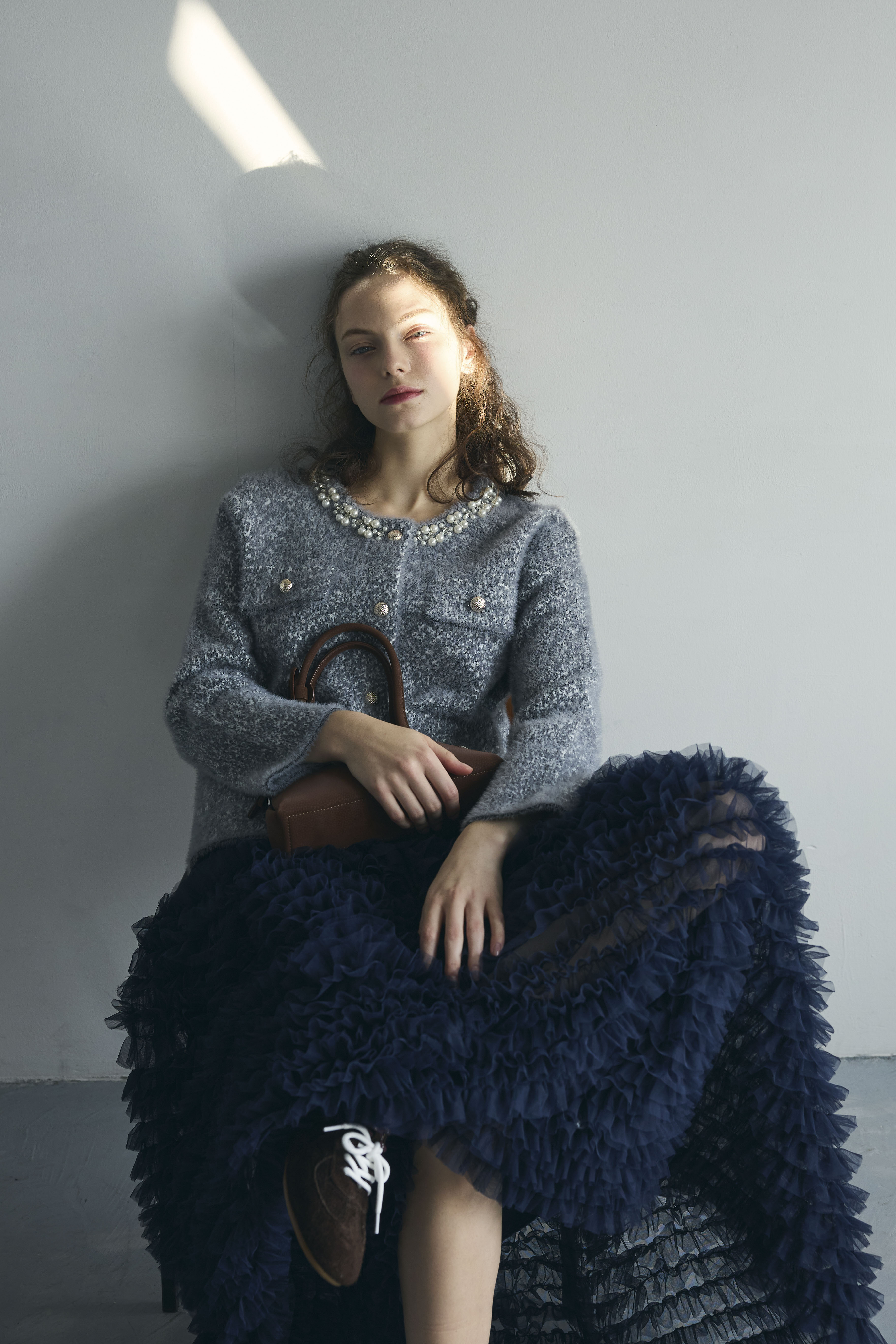 予約]ホイップチュールティアードスカート – Frene