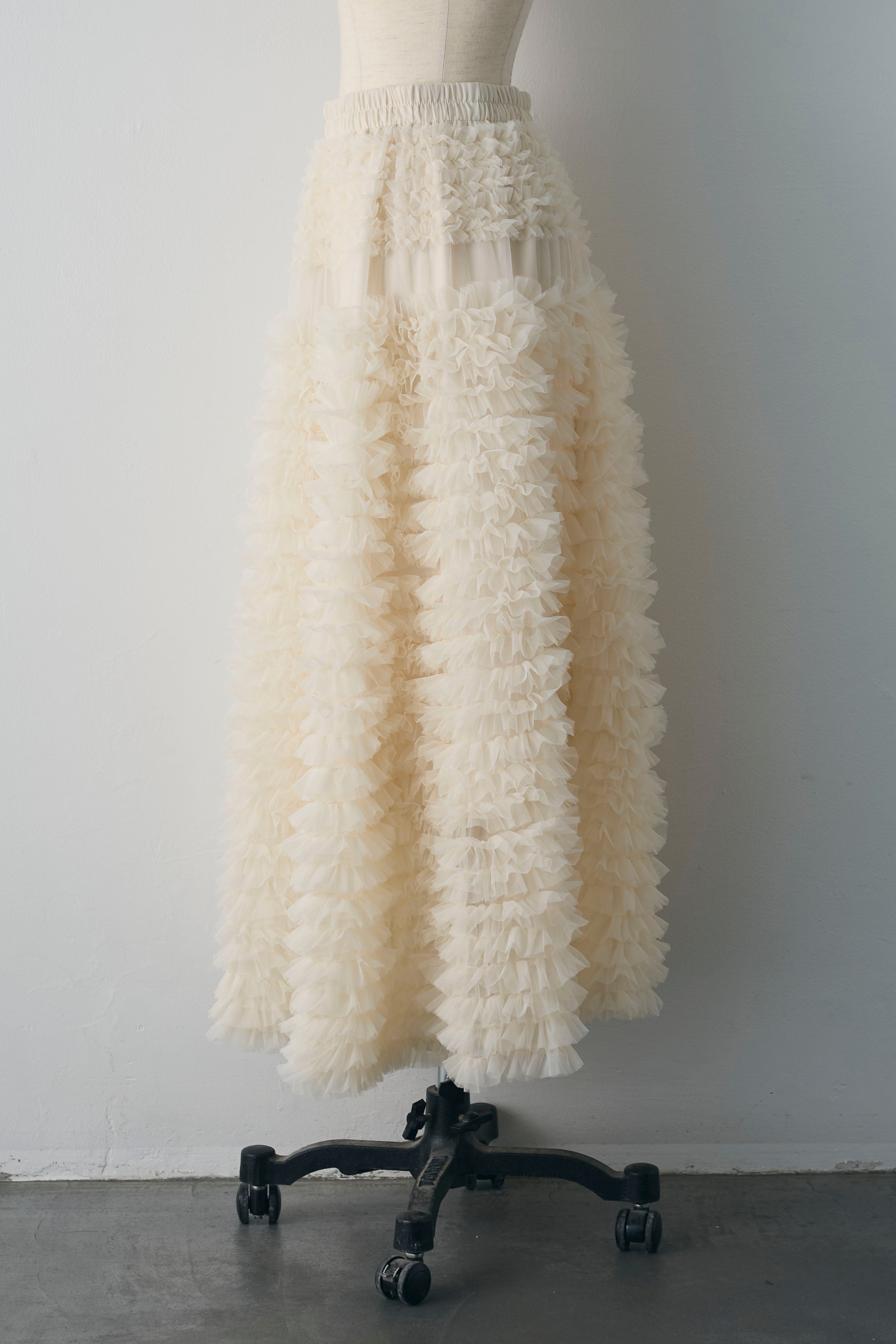 予約]ホイップチュールティアードスカート – Frene