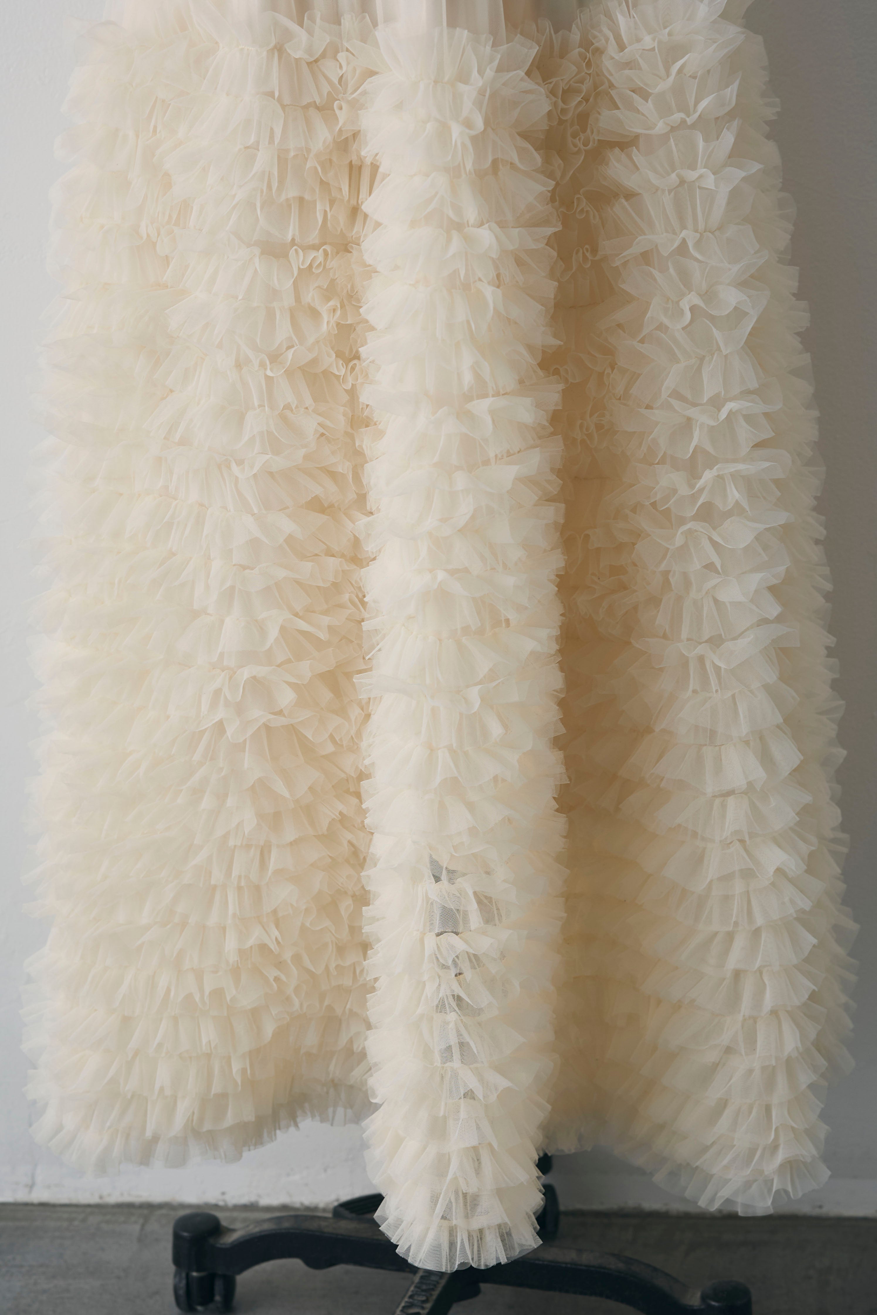 予約]ホイップチュールティアードスカート – Frene