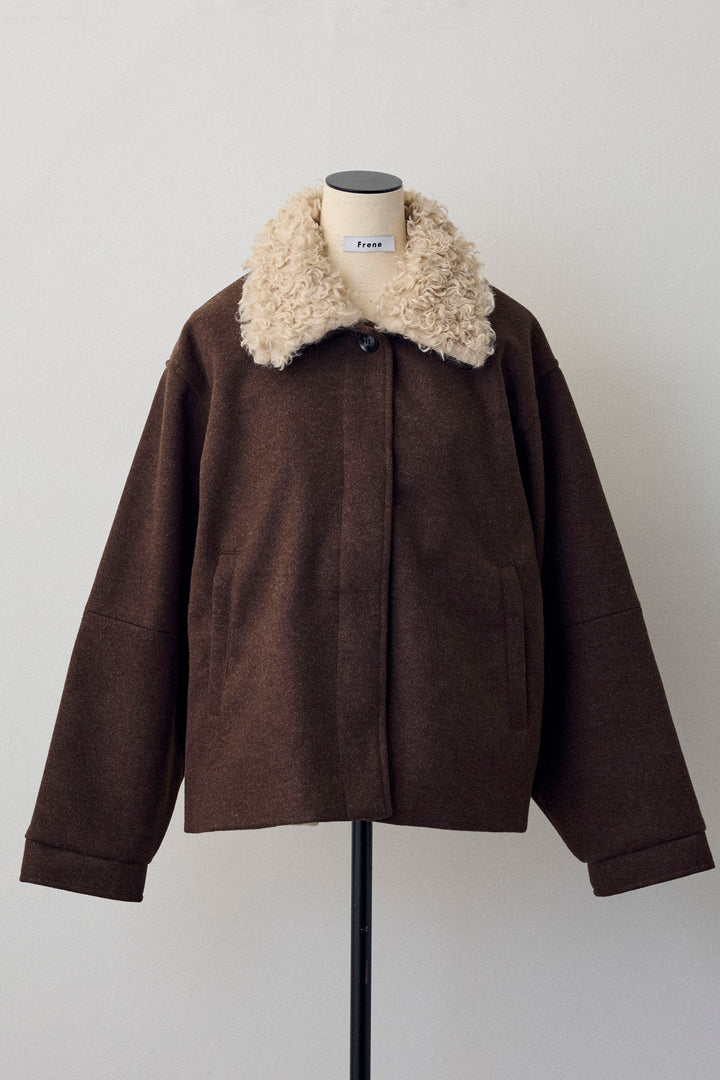 [予約]プードル襟2wayコート