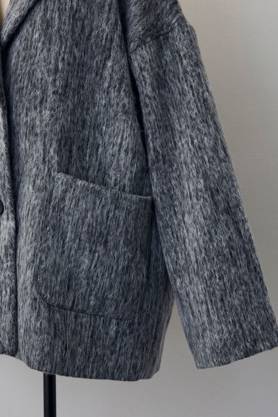[予約]シャギーミドル丈コート