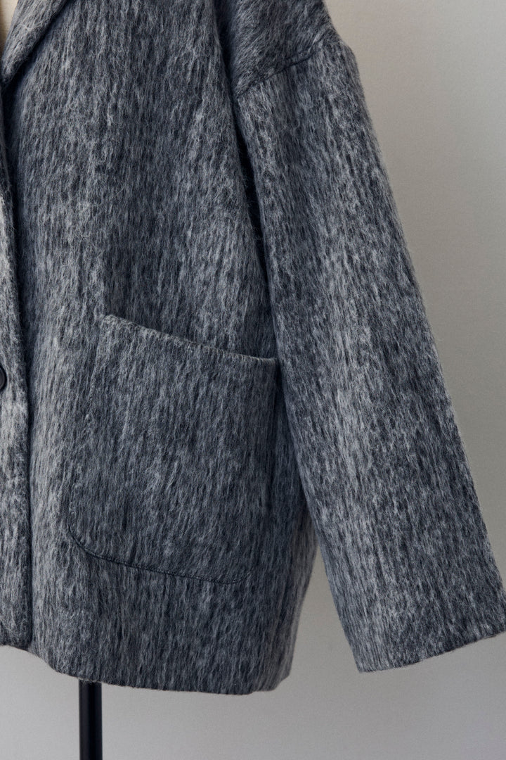 [予約]シャギーミドル丈コート