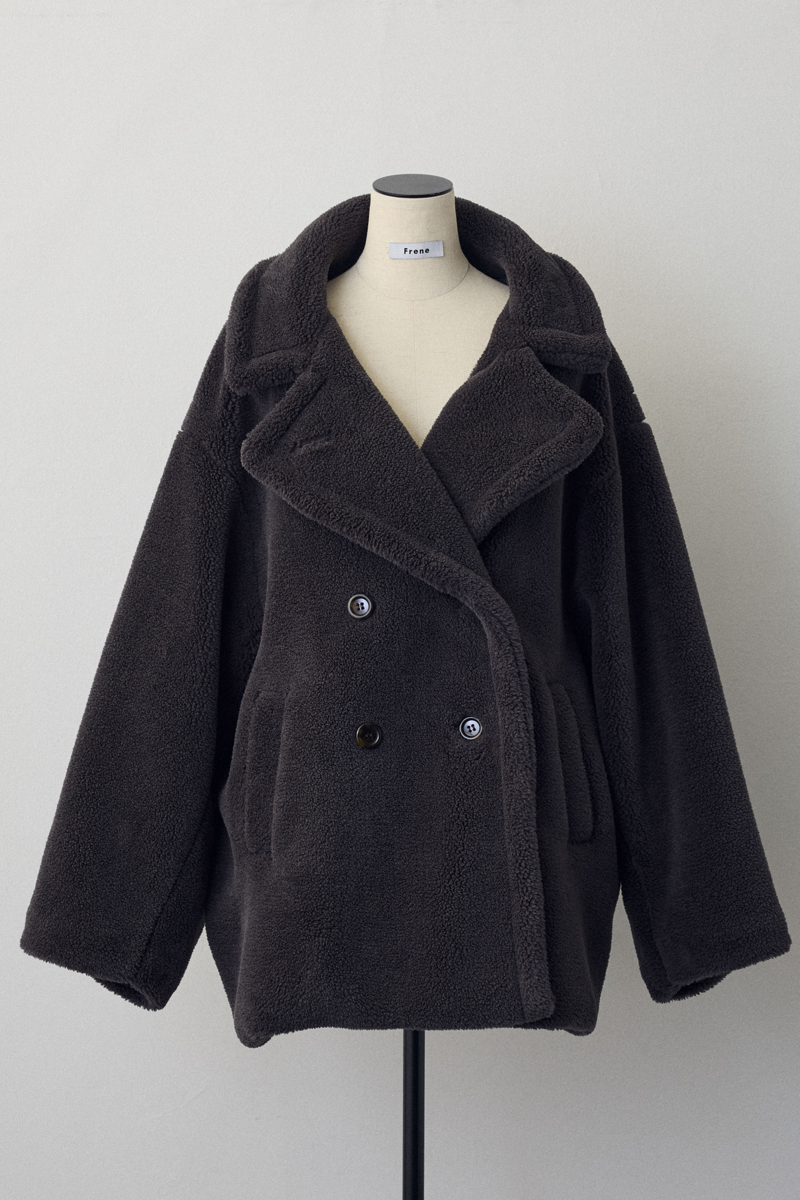 予約]テディボアミディ丈コート – Frene